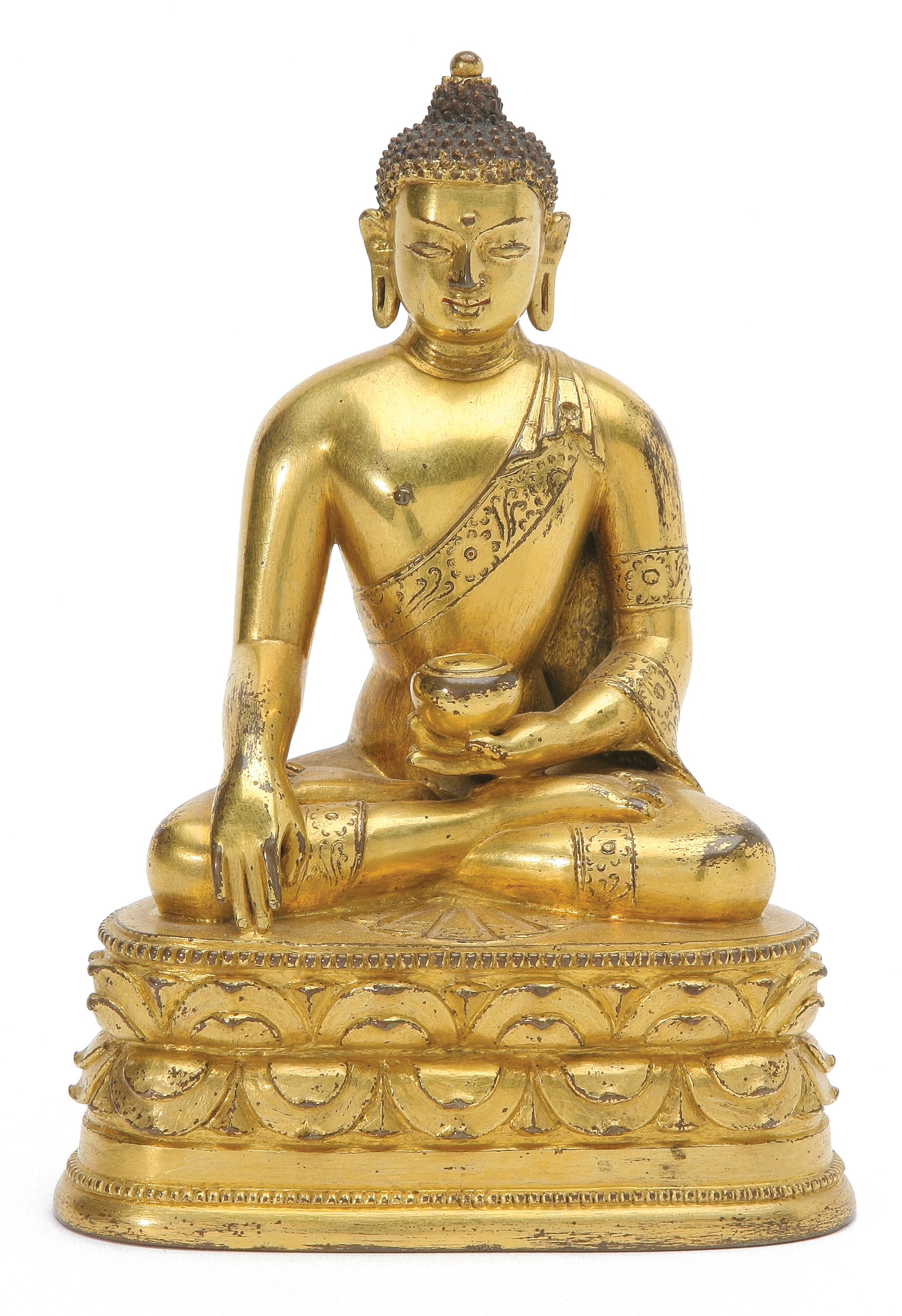 Mongolian Gilt Bronze Figure