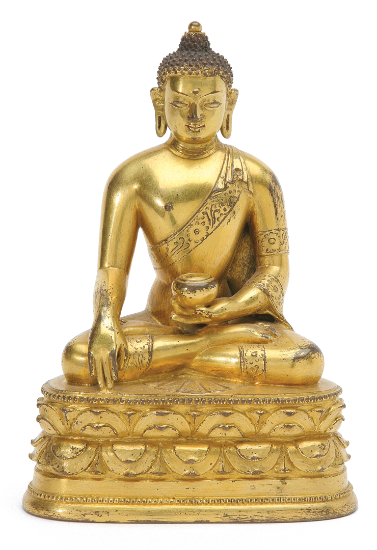 Mongolian Gilt Bronze Figure