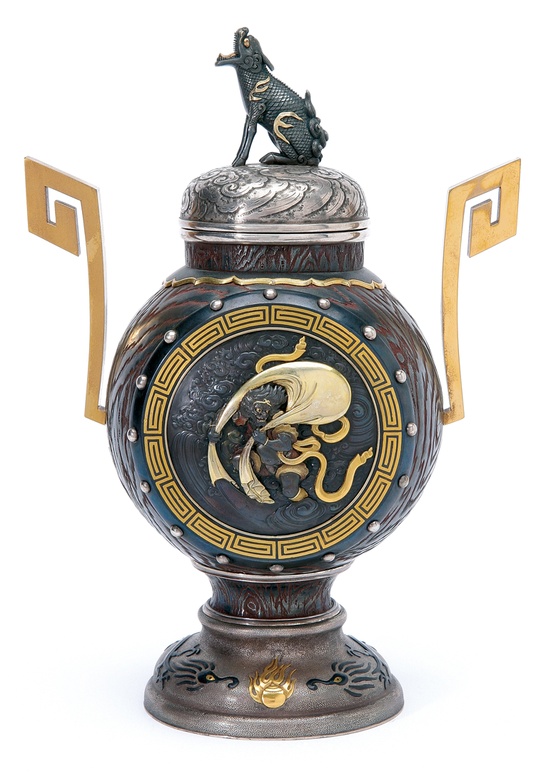 Japanese Mixed Metal Vase