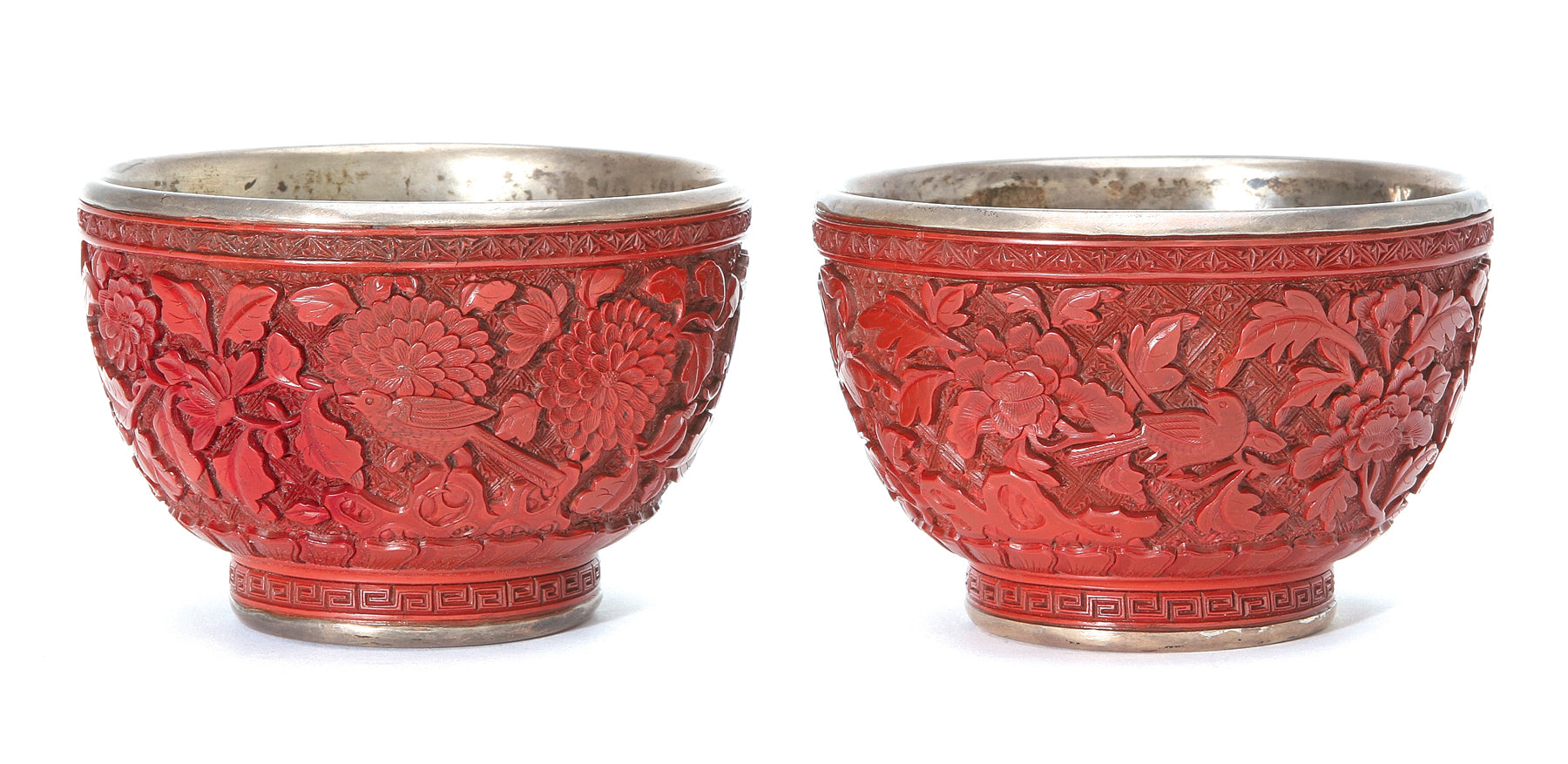Chinese Cinnabar Bowls